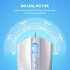 WEEMSBOX Gaming Mouse, Wired Gaming Mice [Breathing RGB LED] [Plug Play] High-Precision Adjustable 7200 DPI, 7 Programmable Buttons, Ergonomic Computer USB Mouse for Windows/PC/Mac/Laptop Gamer-White