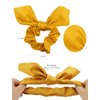 Hair Scrunchies Silk Bow Scrunchies Bunny Ear Hair Ties Cute Satin Scrunchies with Bow for Girls Hair Ribbons for Women Jaciya Hair Accessories Elastic Ropes Ponytail Holder Scrunchy Bobbles