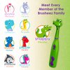 Brusheez Kids’ Electric Toothbrush Set - Safe & Effective for Ages 3+ - Parent Tested & Approved with Gentle Bristles, 2 Brush Heads, Rinse Cup, 2-Minute Timer, & Storage Base (Snappy The Croc)
