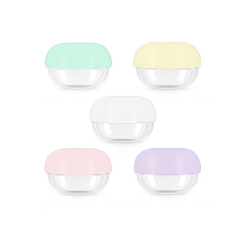 Sprigold TravelContainers TravelJars forToiletriesTravel BottleTSA ApprovedTravel Size ContainersTravel Accessories for Cosmetic Makeup Face Body Hand Cream (5 pcs 0.34oz/10ml)