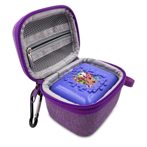 Hard Carrying EVA Case for Bitzee Interactive Toy Digital Pet with 15 Animals Virtual Electronic Pet, Protective Storage Accessory Compatible with Bitzee 3D Interactive Pets React to Touch (Purple)