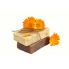 Aloe and Calendula Soap Bar (3 Pack), Vegan and All Natural Handcrafted with Organic Oils. Face and Body Soap. For Men, Women and Teens. Unscented with Shea Butter.