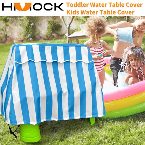 HMOCK Kids Water Table Cover Fit Step 2 Water Table Cover,,Outdoor Water Table Toys Cover for Water Table for Toddlers 1-3 -Cover Only