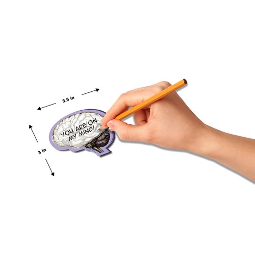 Brain Note Pad-memo Pad-Notebook (2) and Sticky Note (2)-100sheets-4pc in One Package