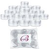 Beauticom 15 gram/15ml Empty Clear Small Round Travel Container Jars with Lids for Make Up Powders, Eyeshadow Pigments, Lotions, Creams, Lip Balm, Lip Gloss, Samples (60 Pieces, Clear Lid)