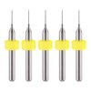 WayinTop 50pcs PCB Drill Bits Set Spiral Flute Carbide 0.3mm-1.2mm for Print Circuit Board Stone Dremel Jewelry CNC Engraving (5PCS Each)