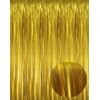 GOER 6.4 ft x 9.8 ft Metallic Tinsel Foil Fringe Curtains,Pack of 2 Party Streamer Backdrop for Birthday,Graduation Decorations and New Year Eve(Matte Gold,Thick Material)