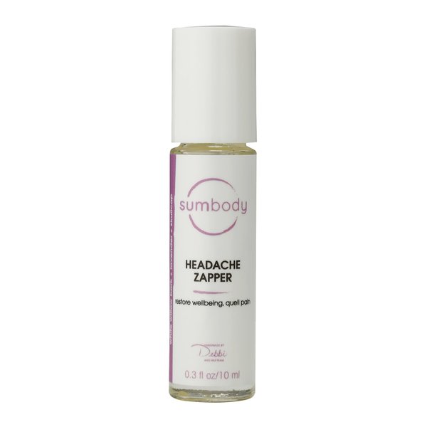 Sumbody Headache Zapper Roll-On Blend, Head Tension Relief, Relaxing Aromatherapy with Peppermint, Lavender, and Rosemary Therapeutic Grade Essential Oils