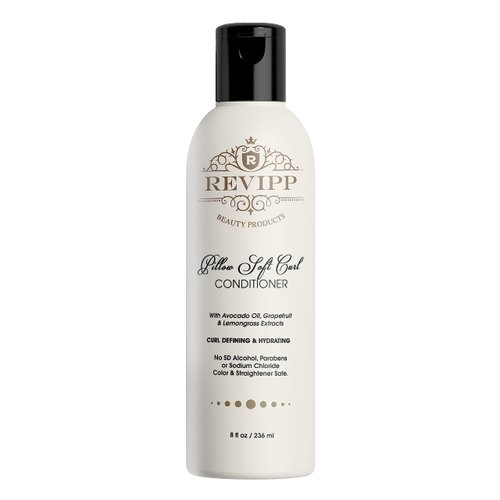 REVIPP Beauty Deep Conditioner for Dry Damaged Hair – 8fl oz Curl Defining Hydrating Conditioner for Curly Hair – Ultra-Creamy Hair Conditioner with Avocado Oil, Grapefruit, Lemongrass