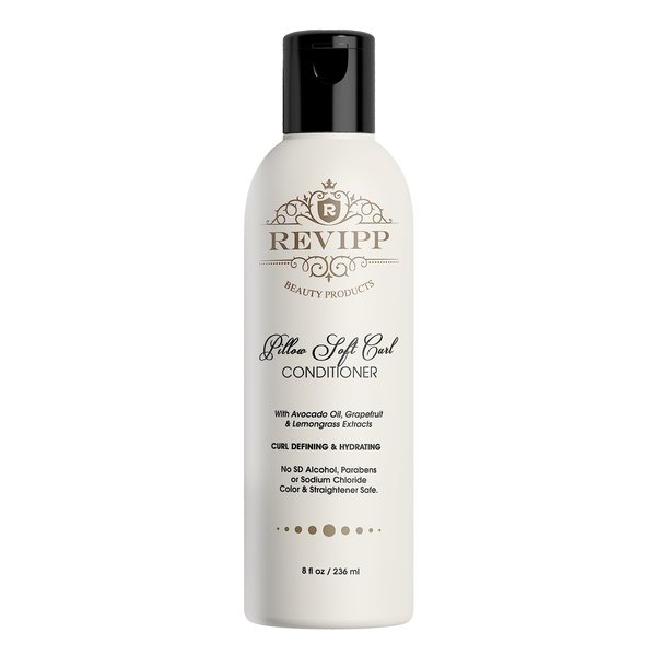 REVIPP Beauty Deep Conditioner for Dry Damaged Hair – 8fl oz Curl Defining Hydrating Conditioner for Curly Hair – Ultra-Creamy Hair Conditioner with Avocado Oil, Grapefruit, Lemongrass