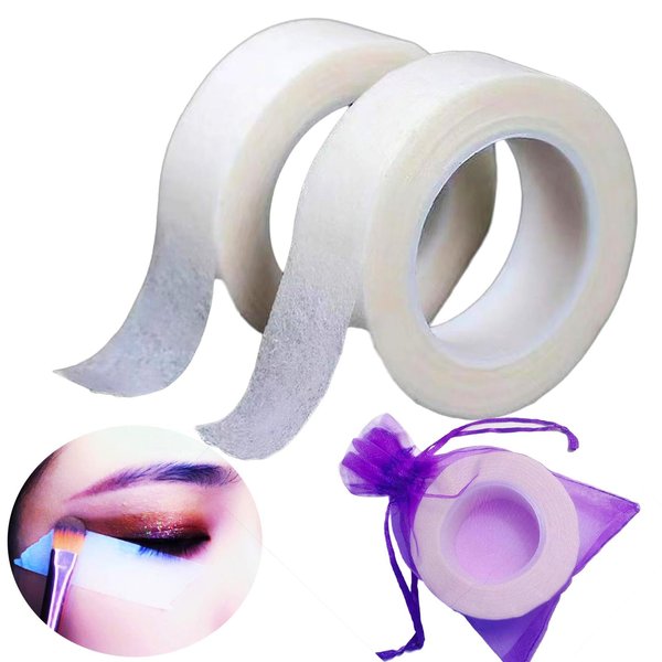 NswfDzk Makeup Tape, 66ft Long, Invisible, Face Lifting, Breathable, Multi-use, for Eye Shadow, Eyeliner, 100 Pieces