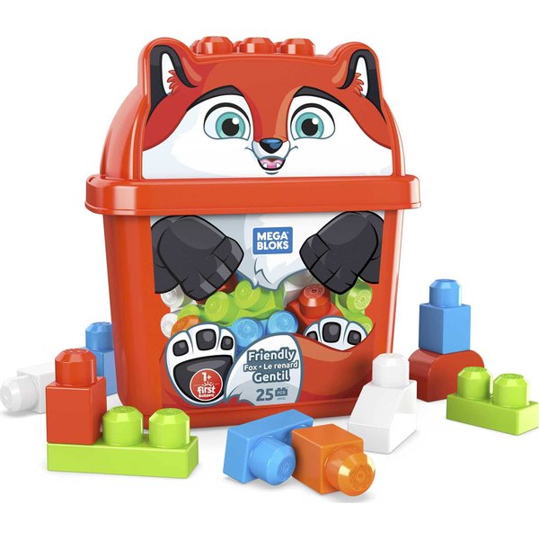 Mega Bloks First Builders Friendly Fox Grv22, Building Toys for Toddlers (25 Pieces)