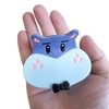 Kawaii Hippo Hair Clip,Acetate Claw Clips,Hair Clips for Women,Blue