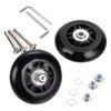 OwnMy 70mm x 24mm Luggage Suitcase Replacement Wheels, Rubber Swivel Caster Wheels Bearings Repair Kits, A Set of 2