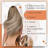 Full Shine 20 Inch Tape in Real Human Hair Balayage Color 3 Fading to 8 Highlighted 22 Medium Blonde Tape Hair Extensions Seamless Invisible 50 Grams Skin Weft Glue in Hair Extensions 20Pcs
