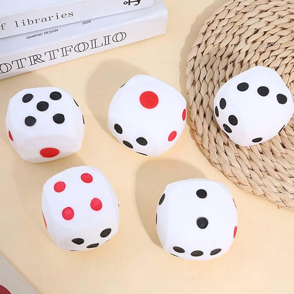 Dice Stress Relief Toys,Get Lucky Numbers Game Foam Dices Toys Relief Fidget Stress Relief Toy for Kid and Adults