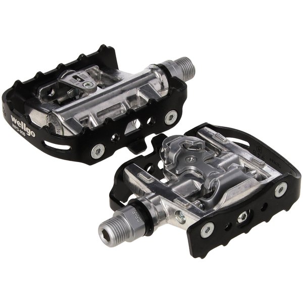Wellgo WPD-95B Reversible Sealed Platform Clipless Pedal, Black