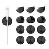 12 Pack Cable Clips, Znben Cord Organizer Holder Adhesive Cord Management Charger Wire Holder Clips for Desk, Home, Office, Car, Cubicle, Nightstand - Black