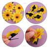 AUEAR, 12 Pack Sunflower Alligator Clips, 1.8 inch Flower Duckbill Hair Clip Hair Barrettes for Women Girls Beach Summer Party