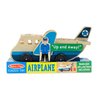 Melissa & Doug Wooden Airplane Play Set With 4 Play Figures and 4 Suitcases - Toy Airplane For Toddlers, Classic Wooden Toys For Kids
