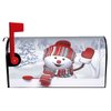 Duduho Winter Snowman Mailbox Cover Magnetic Winter Mailbox Wraps Post Box Cover Décor 21x18 in