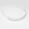 Wedding Bridal Tiara Headband Silver Rhinestones and Clear Crystals