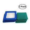 MOWFILL 3 Pack 491588 Air Filter with Pre Filter Replace for BS 491588S 493537 491435,John Deere AM116236, Toro 119-1909, Craftsman 3364 Air Cleaner, Lawn Mower Air Filter