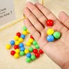 150 Pieces 144 mm Game Replacement Marbles Plastic Colored Game Balls Compatible with Hungry Hungry Hippos Greedy Frog