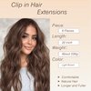 Clip in Hair Extensions 6 PCS Natural Soft Hair Blends Well Hair Extensions 20 Inch Light Brown Long Wavy Hairpieces for Women