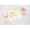 Better Office Products 50 Pack Wedding Engagement Thank You Cards in Metallic Gold with Envelopes, 4 x 6 Inch, Wedding Shower Thank You From The Future Mr and Mrs, Blank Cards, 50 Count Boxed Set