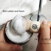 Premium Shaving Brushes for men by Echolly-NO Shedding Bristle Shave Brushes for Men-Smooth Acrylic Handle Legacy Shave Brush-Rich and Fast Lather Shaving Cream Brush Dad Gifts for Fathers Day