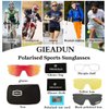 GIEADUN Sports Sunglasses Polarized Cycling Glasses Adults and Youth softball Glasses Baseball,Fishing, Ski,Golf