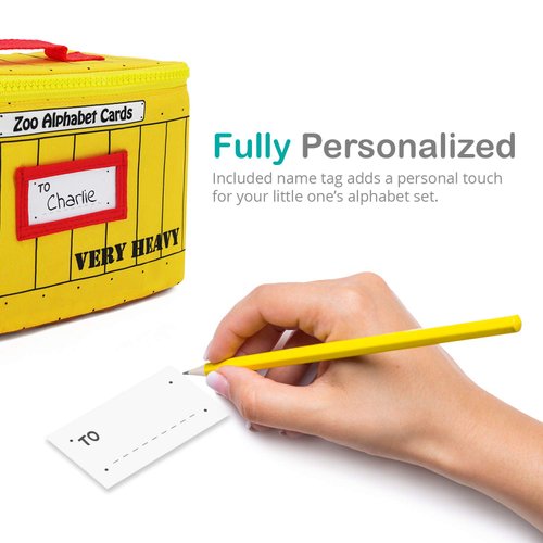 Urban Kiddy Zoo Alphabet Cards | Soft Alphabet Flash Cards, Educational Early Learning Infant Toys for Babies Infants Toddlers Boys Girls Kids Over 0 1 2 3 Years Old | My First ABC Animal Cloth Cards