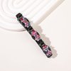 4 PCS Sparkling Crystal Stone Braided Hair Clips, Flower Chopped Hairpin Duckbill Clip with 3 Small Clips, Satin Fabric Hair Bands Multi Clip Hair Barrette with Rhinestones for Women Girls