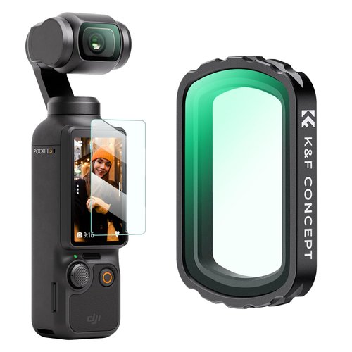 K&F Concept Magnetic UV Filter for DJI Osmo Pocket 3, Magnetic Multi Coated Lens Protect Filter for DJI Pocket 3 Creator Combo