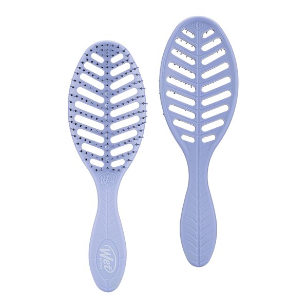 Wet Brush Speed Dry Hair Brush, Purple - Go Green Detangler - Vented Design & Ultra Soft HeatFlex Bristles - Ergonomic Handle Manages Tangle & Uncontrollable Hair - Pain-Free Hair Accessories