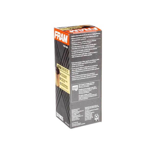 FRAM Ultra Synthetic Automotive Replacement Oil Filter, Designed for Synthetic Oil Changes Lasting up to 20k Miles, XG11955 with SureGrip (Pack of 1)