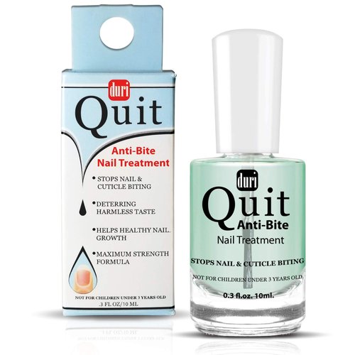 duri Nail Polish, Quit Anti Bite, Nail Care Polish, Stops Nail and Cuticle Biting, for Ages 3+ (0.3 fl.oz. 10 ml.)