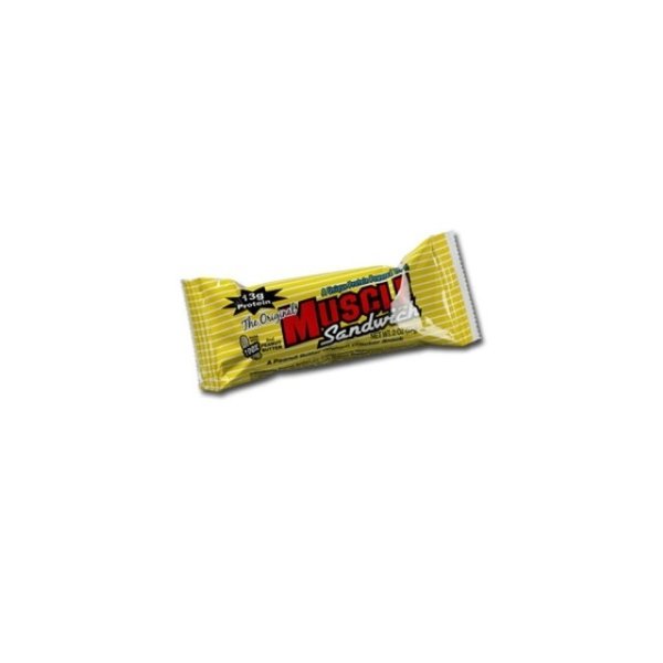 Muscle Foods Muscle Sandwich Bars, Peanut Butter Graham, 2-Ounce Bars ( 12 count )