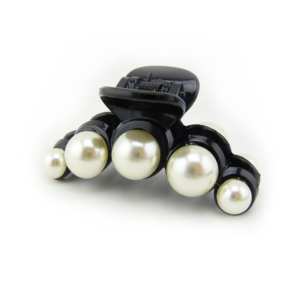 Meilliwish Pearl Women Hair Clip 1 PCS(D34)(Black)