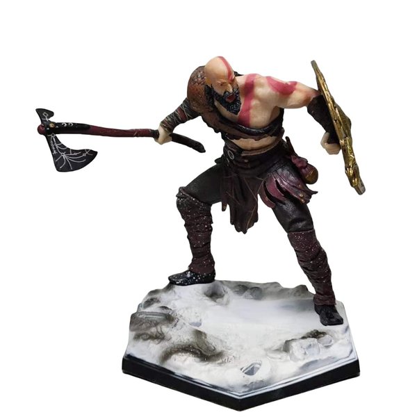 REOZIGN Ragnarok Figure, Kratos and Atreus Action Figures, 20cm/7.9inch PVC Game Character Figurine Statue Decoration Toy Collectible Gift