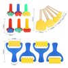 YGDZ Paint Sponges for Kids, 39pcs Early Learning Toddlers Sponge Paint Brushes Stamps Foam Art Craft Drawing Tools