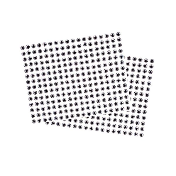 3D Fish Lure Eyes - 4mm Sliver - 500 pcs - Item #810