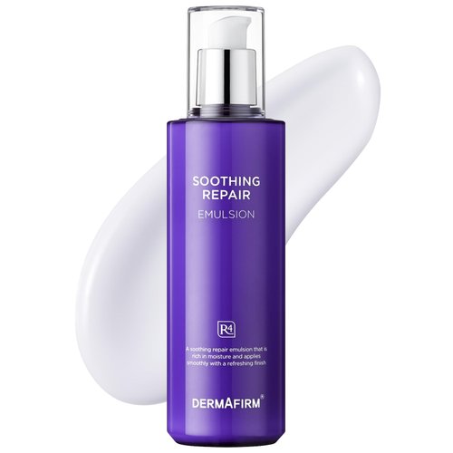 Dermafirm Soothing Repair Korean Emulsion Cream R4 | Daily Face Moisturizer Skin Care Emulsion with Eucalyptus, Peptide and Collagen | Gentle for All Skin Types No Animal Trials No Paraben 6.76 fl oz