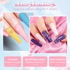 Lavender Violets 36 Colors Dip Powder Nail Kit Starter Quick Drying Dipping Powder Color Set for Home Salon Nail Art Designs M951