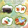Jumbo 24 Piece Puzzles for Kids Ages 3-5, Floor Puzzles for Kids Ages 3-5 About Treetop Talks, Educational Preschool Puzzle with Puzzle Sticker Sheets, Perfect Learning Toy Gift for Boys and Girls