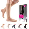 medi Sheer & Soft for Women, 15-20 mmHg, Calf High, Closed Toe - Natural, V, Standard