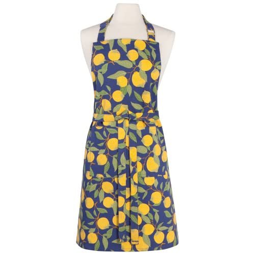 Now Designs Cotton Chef's Kitchen Apron, Lemon