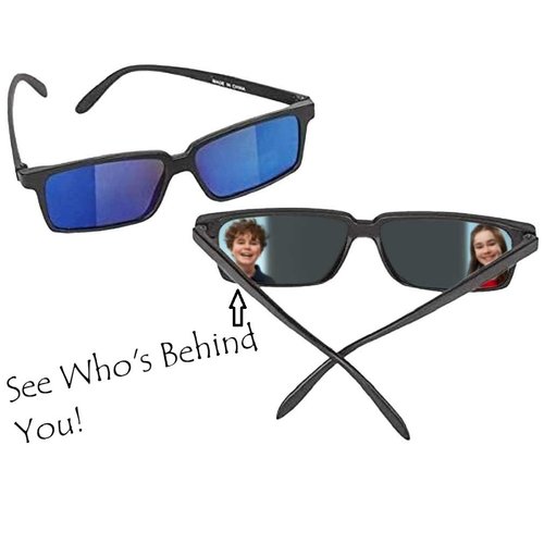 Zugar Land Top Secret Spy Glasses For Kids - Rear View Sunglasses. View Behind You! Detective Gadget. Perfect Party Favors. (1 Pack)
