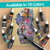 Tattoo Ink 10 Colors Set 1/2oz 15ml/Bottle Tattoo Inks Pigment Kit Superior Tattoo Supplies for Lining, Shading, Tribal, and Blending TI6003-15-10